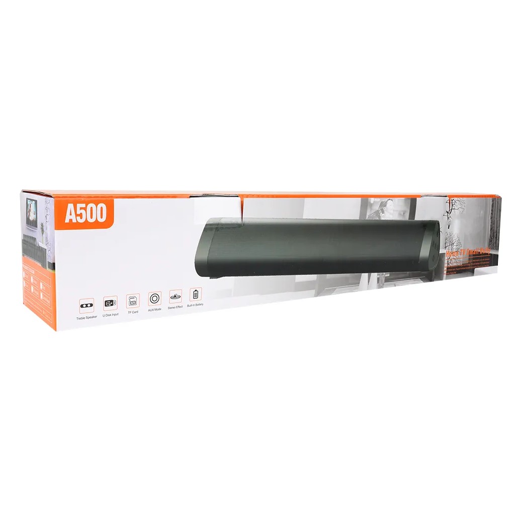 Barra de sonido Bluetooth A500 con batería y radio FM 4