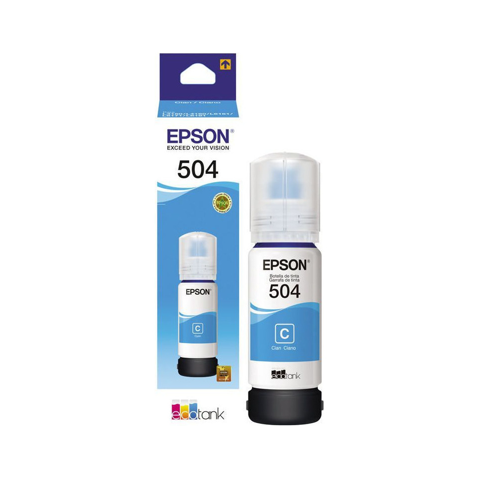Tinta Epson T504 Cian