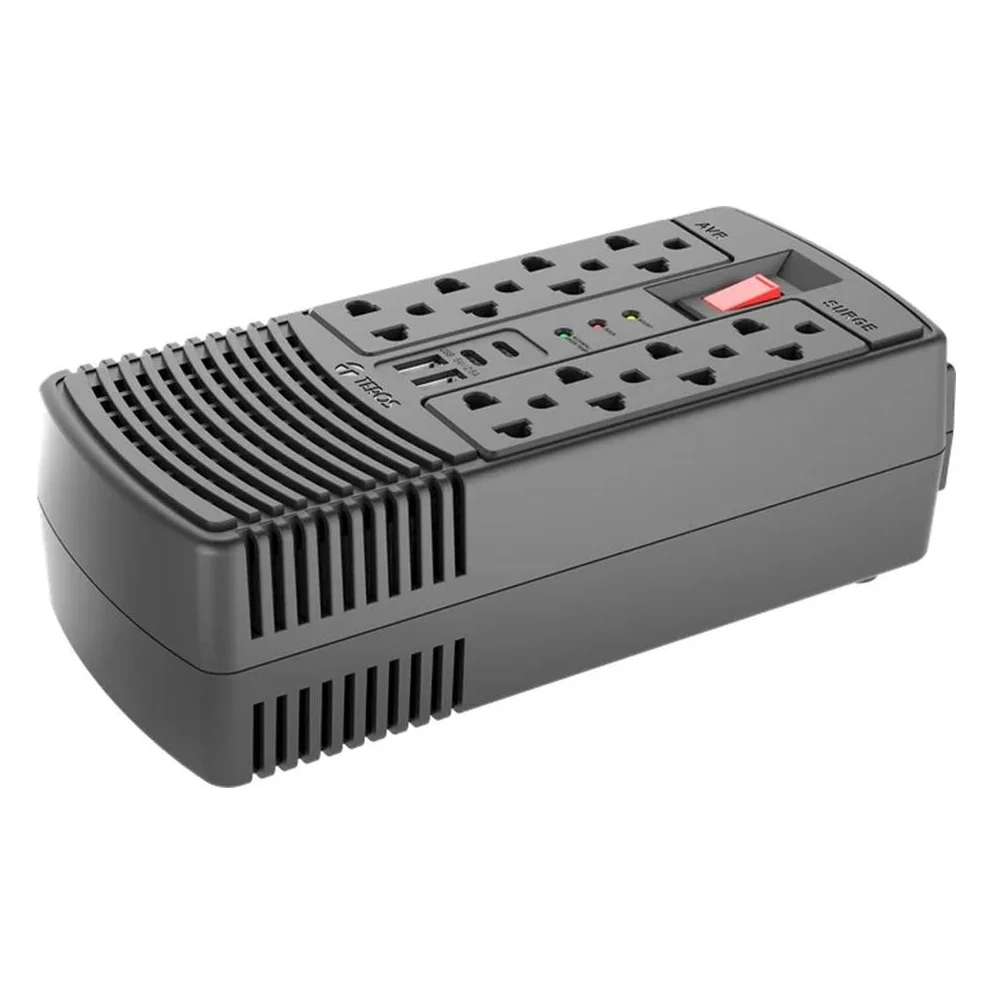 Estabilizador Teros TE-7182N 1200VA/600W USB - 8 tomas 2
