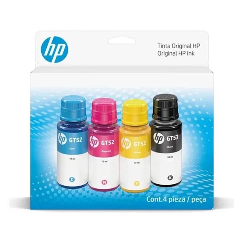 Pack Tintas HP GT53/GT52 · 4 Colores (Original)
