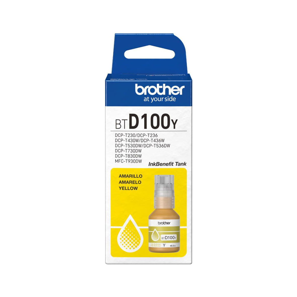 Tinta Brother D100Y Amarilla